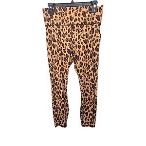 Fabletics PureLuxe Leopard Print High Waisted Pocket Leggings Tan Brown 7/8 M?